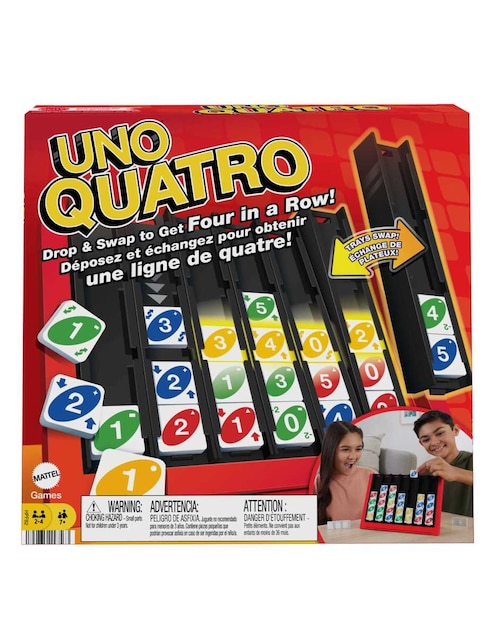 UNO juego de mesa quatro Mattel