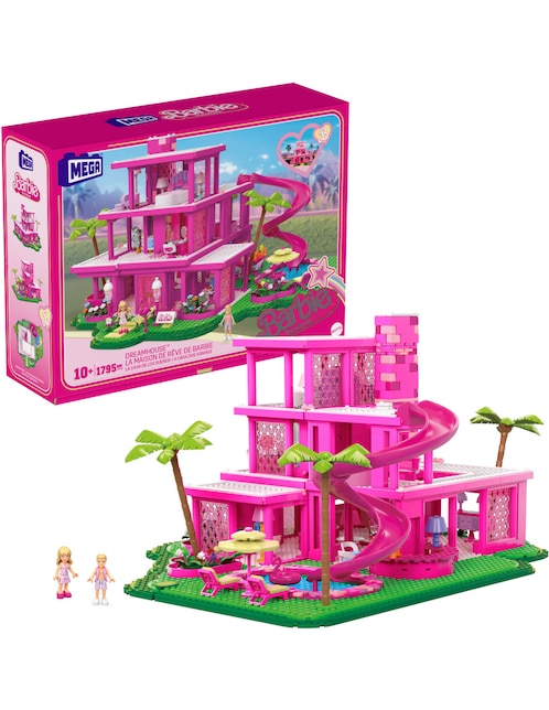 Set construcción Mega Casa de los Sueños de Barbie con 1795 piezas