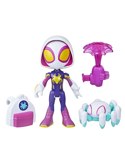 Figura de acción Spidey And His Amazing Friends Ghost-Spider Hasbro articulada