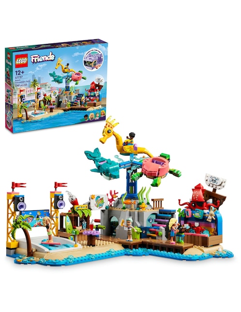 Set construcción Lego Friends Parque de Diversiones en la Playa con 1348 piezas