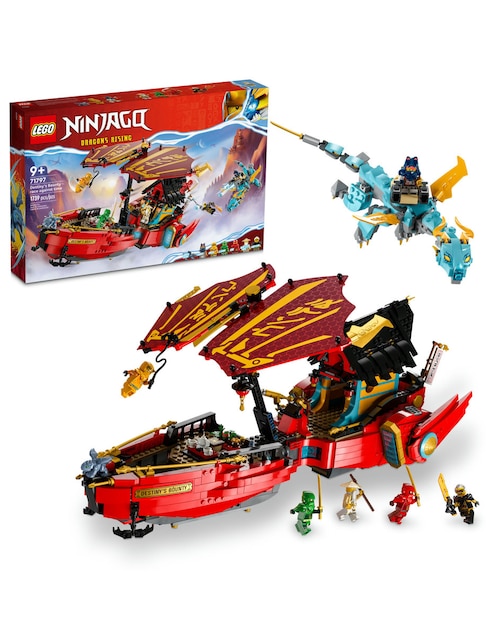 Set construcción Lego Ninjago Navío del Destino: Carrera Contra el Tiempo con 1739 piezas