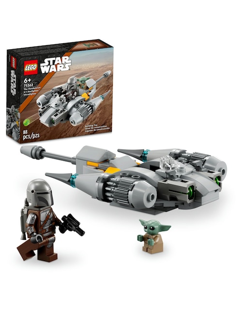 Set construcción Lego Star Wars Mandalorian Microfighter: Caza Estelar N-1 de The Mandalorian con 88 piezas