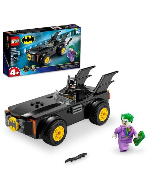 Set construcción Lego Super Heroes Dc Persecución en el Batmobile: Batman vs. The Joker con 54 piezas