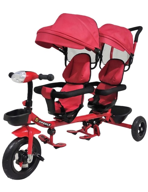 Triciclo the baby shop "rodada" 10 gemelar doble "para" unisex