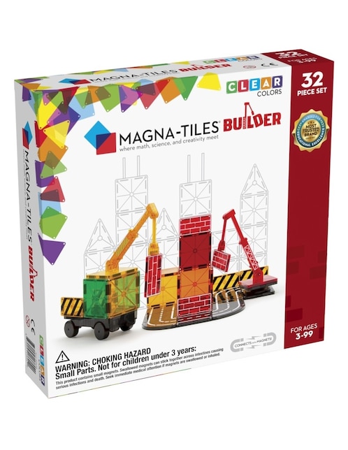 Magna-tiles Construcción 21632 Clear Colors 1