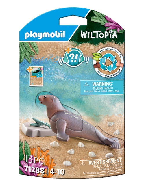 Set construcción Wiltopia Pm León Marino-wiltopia 2023 con 13 piezas 1