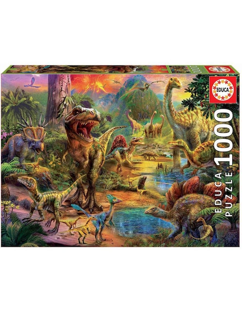 Rompecabezas Reino de dinosaurios Educa 1000 piezas