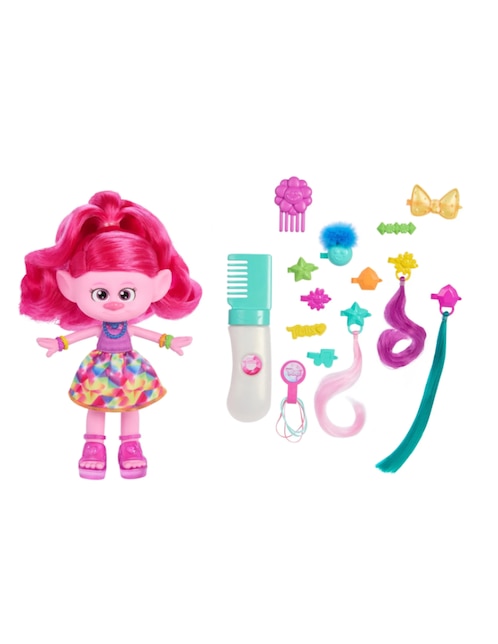 Muñeca Trolls Band Together Mattel Poppy Peinado Mágico