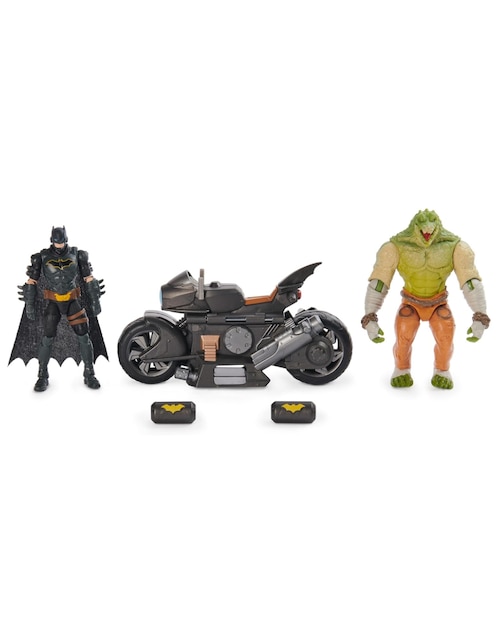 Motocicleta Batman Transforming Batcycle Battle Pack Killer Croc & Batman