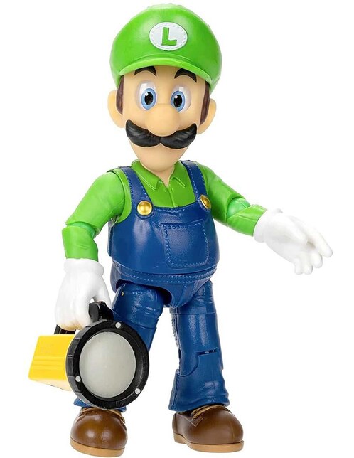 Figura de acción The Super Mario Bros Movie Luigi Nintendo articulado