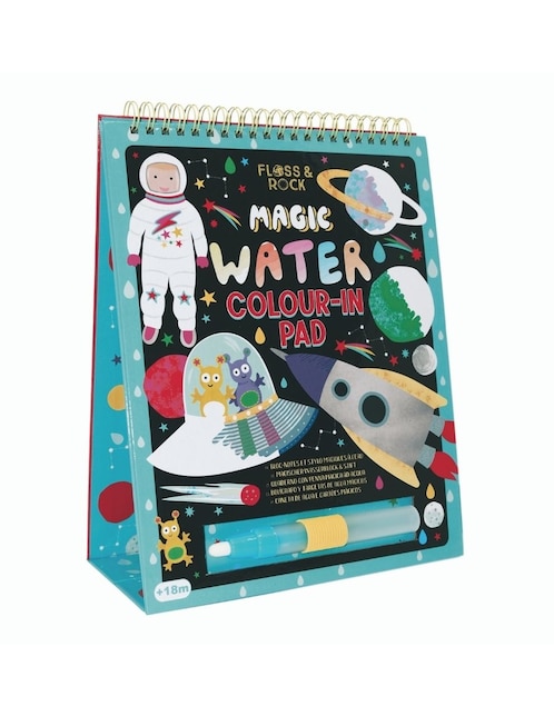Libreta mágica reutilizable pinta con agua, El Espacio Floss & Rock