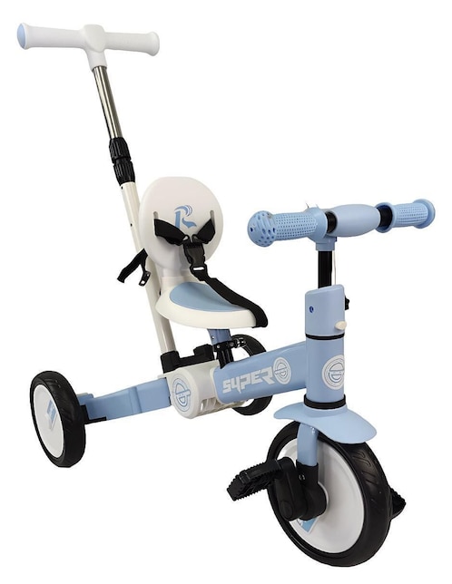 Triciclo The Baby Shop rodada 10 4 en 1 unisex