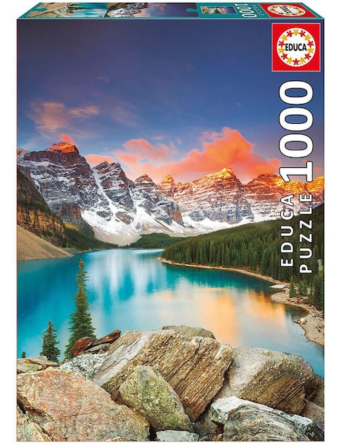 Rompecabezas Lago Moraine Canada Educa 1000 piezas