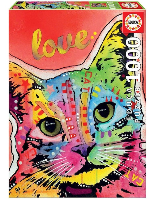 Rompecabezas Tilt amor de gato Educa 1000 piezas