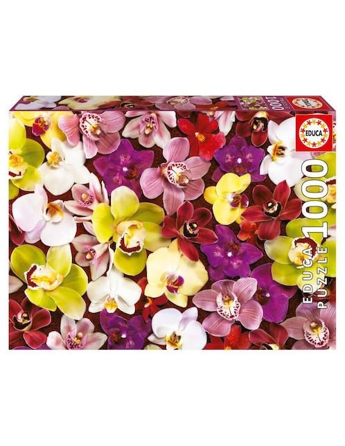 Rompecabezas Collage de Orquideas Educa 1000 piezas