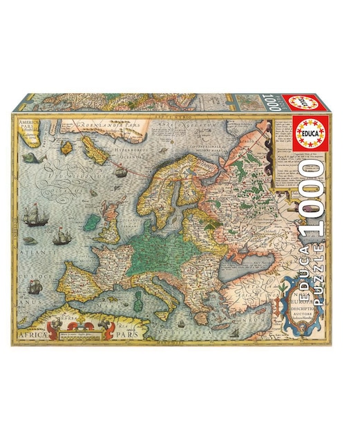 Rompecabezas Mapa de Europa Educa 1000 piezas