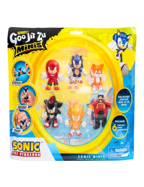 Set de figuras Goo Jit Zu Sonic Bandai elásticas