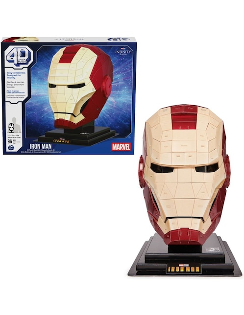 Rompecabezas Marvel Iron Man 4D Spin Master 96 piezas