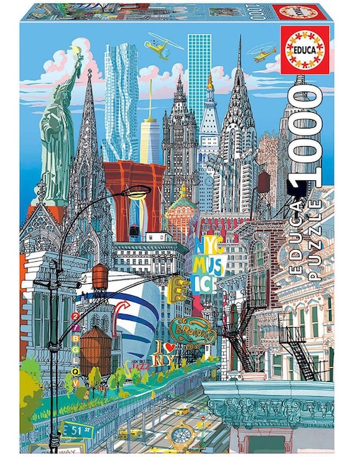 Rompecabezas Midtown Manhattan Nueva York 1000 piezas 1