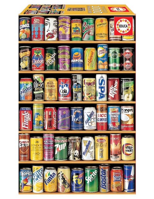 Rompecabezas Latas de Refrescosd Educa 1000 piezas