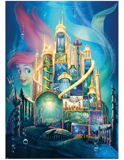 Rompecabezas princesas Ariel Ravensburger 1000 piezas