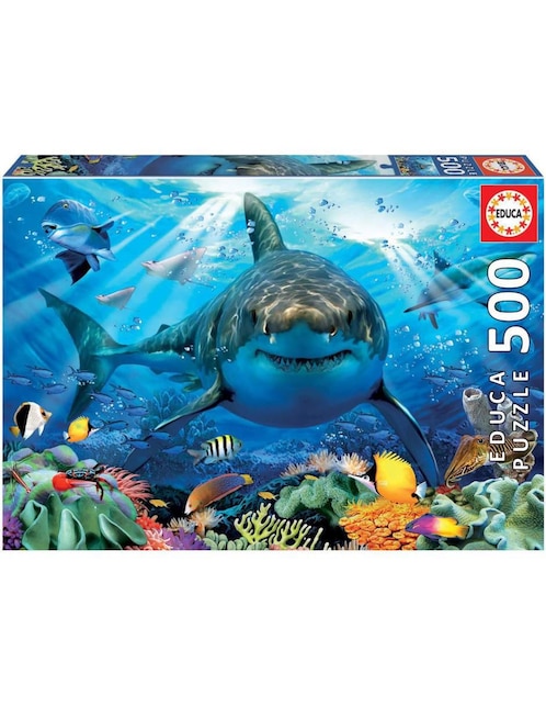 Rompecabezas Tiburones sonrientes Educa 500 piezas