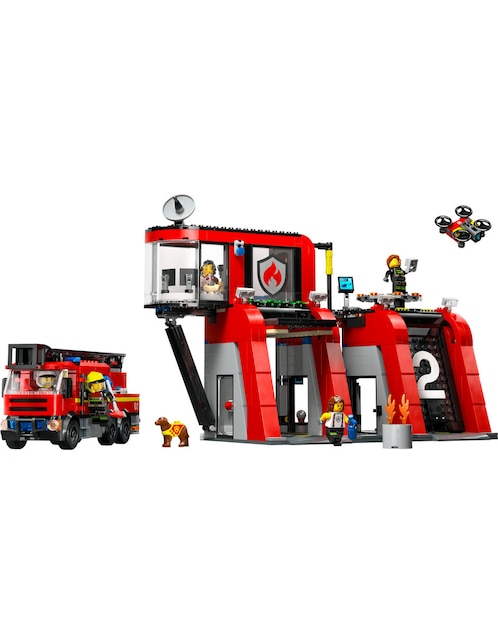 Lego City Estación de Bomberos con Camión de Bomberos 60414