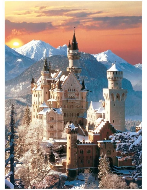 Rompecabezas Castillo Neuschwanstein Clementoni 1500 piezas