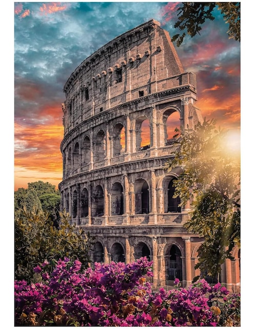 Rompecabezas Coliseo al atardecer Clementoni 500 piezas