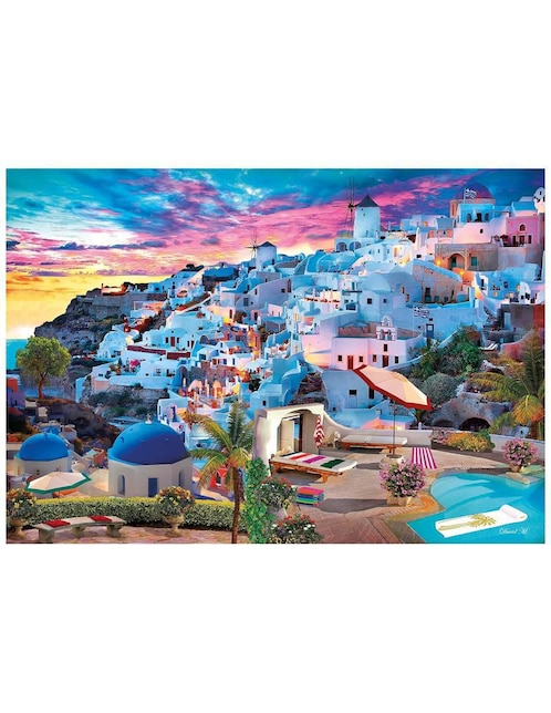 Rompecabezas Atardecer griego Clementoni 500 piezas