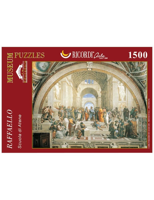 Rompecabezas Escuela de Atenas, Rafael Ricordi 1500 piezas