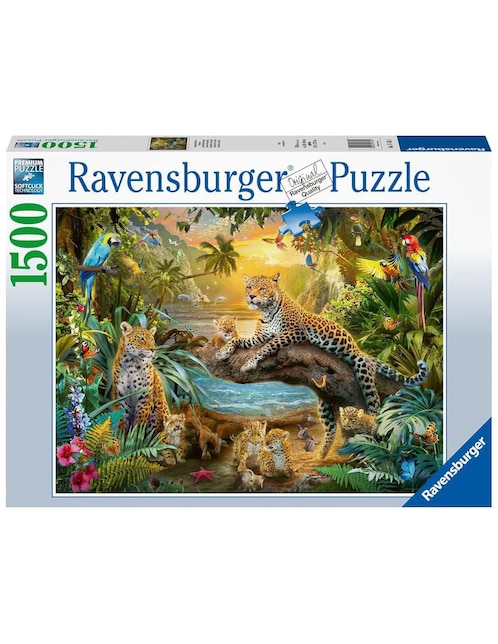 Rompecabezas Leopardos en la Selva Ravensburger 1500 piezas