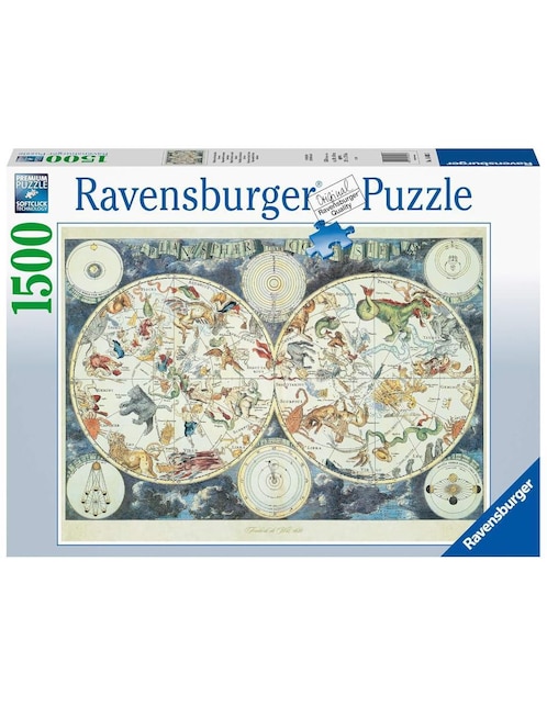 Rompecabezas Mapa Fantástico Ravensburger 1500 piezas