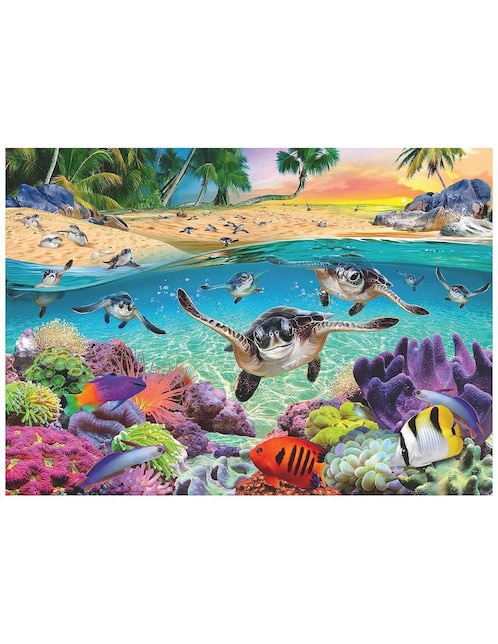 Rompecabezas Tortugas en el mar Ravensburger 500 piezas