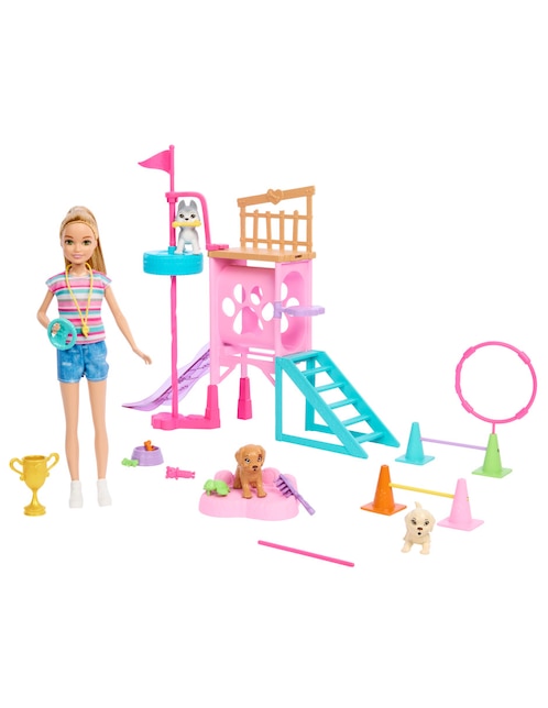 Muñeca fashion Barbie and Stacie to the Rescue Barbie Entrenadora de cachorros