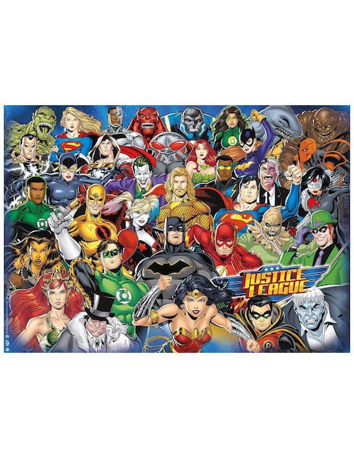 Rompecabezas Superhéroes Dc Comics Ravensburger 1000 piezas