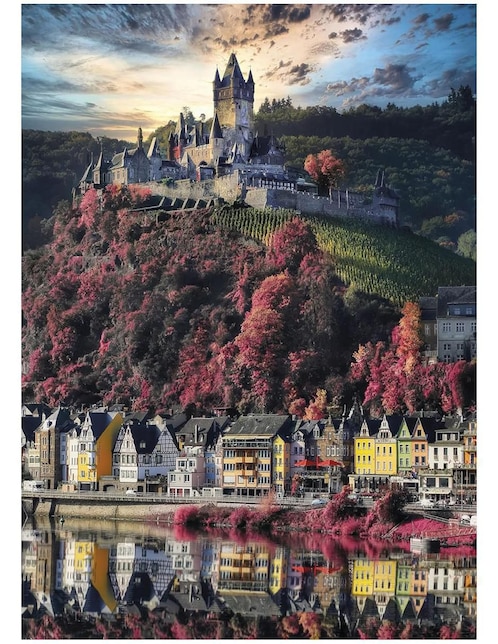 Rompecabezas Castillo de Cochem, Alemania Clementoni 1000 piezas
