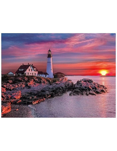 Rompecabezas Faro al Atardecer Clementoni 500 piezas