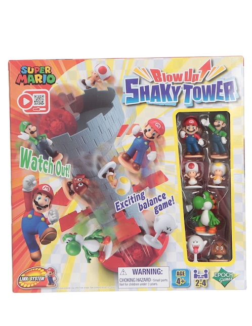 Blow up sharky tower Mario Bros juego de destreza unisex