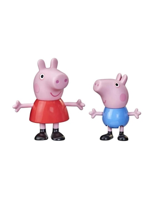 Figura de colección articulada Peppa Pig Peppa & George Hasbro