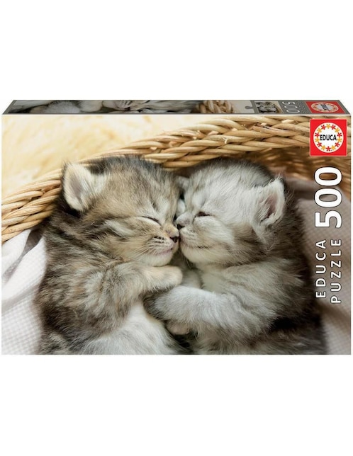 Rompecabezas Siesta de gatos Educa 500 piezas