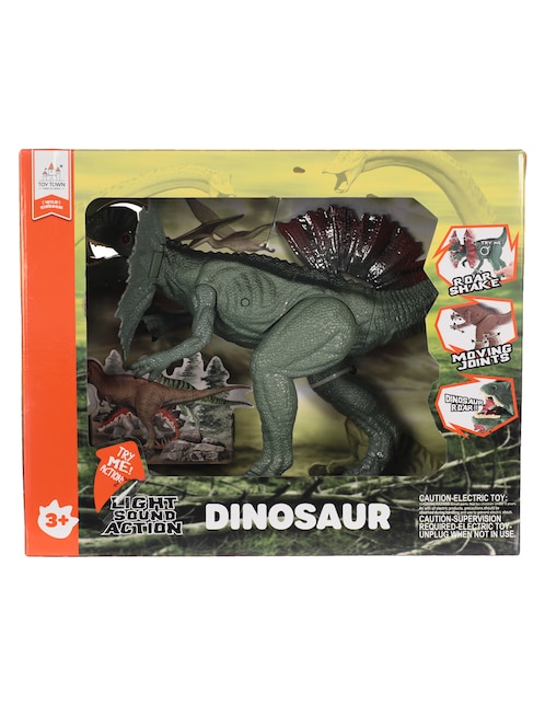 Figura de acción Dinosaurios Toy Town con movimiento, luz y sonido