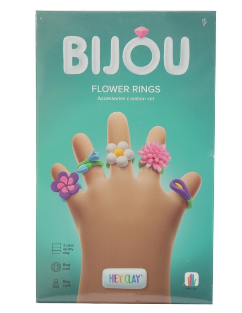 HEY CLAY Set arcilla para modelar anillos florales hey clay