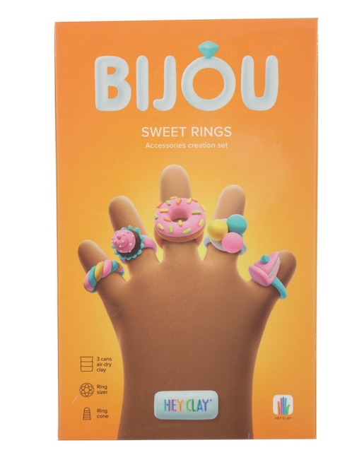 HEY CLAY Set arcilla para modelar anillos postres hey clay