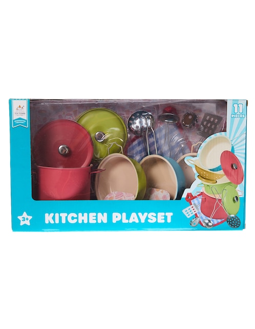 Set de Batería de cocina Toy Town juego de rol para niños