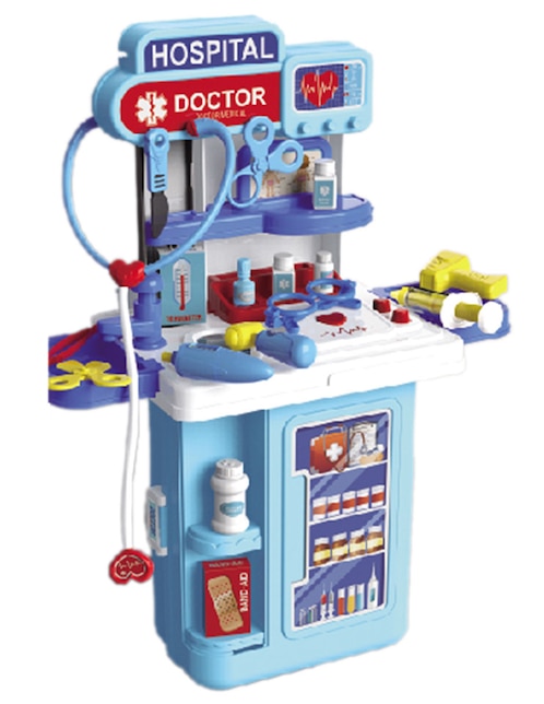 4 In 1 Doctor Luggage Case Toy Town juego de rol para niños