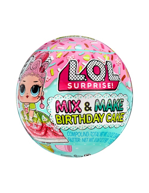 Figura sorpresa LOL Surprise Mix and Make Birthday Cake