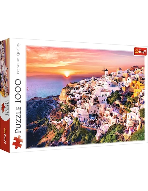 Rompecabezas Santorini atardecer Trefl 1000 piezas