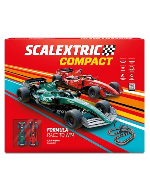 Set pista y automóviles Scalextric Formula Race to Win