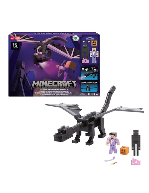 Figura de acción Minecraft Mattel con luz y sonido